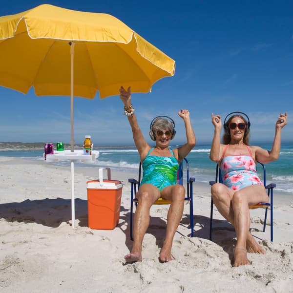 Kopholder Strandparasolbakke - Plastik Havebord & Pooltilbehør