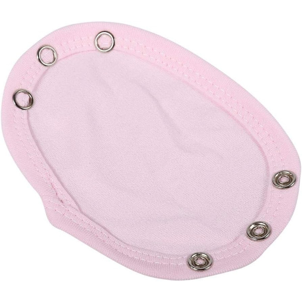 Bomulls dubbelskiktad baby wrap baby bodyförlängare baby overall (rosa) 2 delar