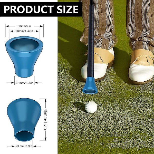 3PCS Golfbollplockare, Bollplockare för Puttergreppverktyg, Sugkopp