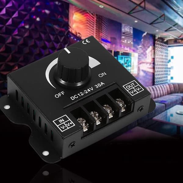 Dimningskontroll, 12V-24V 30A LED-omkopplare Manuell drift LED-remsa Monokrom