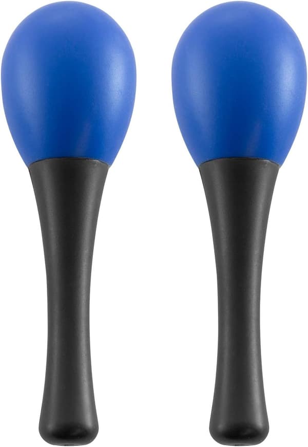 Mini ægryster maracas par - blå