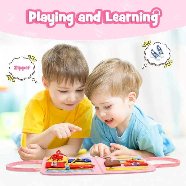 Post the Education Dressing Learning Committee Lasten Busy Board (Pink) Pink