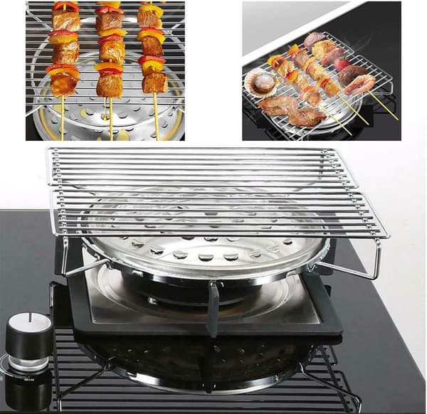 Camping Grill, BBQ Camping Backyard Utomhus Matlagning Grill Rack Spis