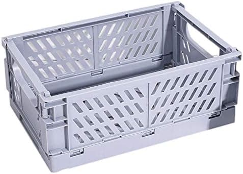 1 x plast sammenleggbar boks, sammenleggbar oppbevaringsboks laget av plast, stablebare sammenleggbare bokser