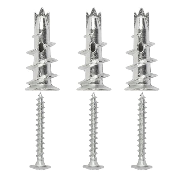 20 stk gipsplatefester Gipsplateskruer Metall selvborende råplugger for hulvegg 31mm