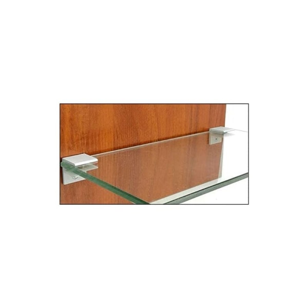 4-pack F-formade glasklämmor, väggmontering, duschklämmor, hylla, panelklämmor 10-12 mm