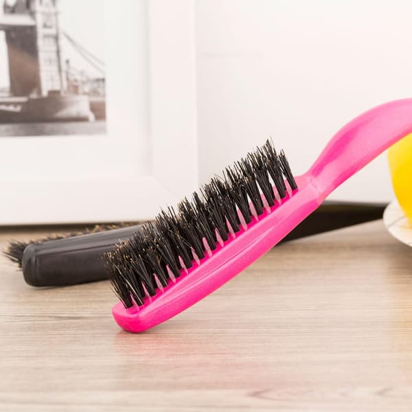 2 delar vildsvinsborste kamhårborste Nylon galtborste salongsborste