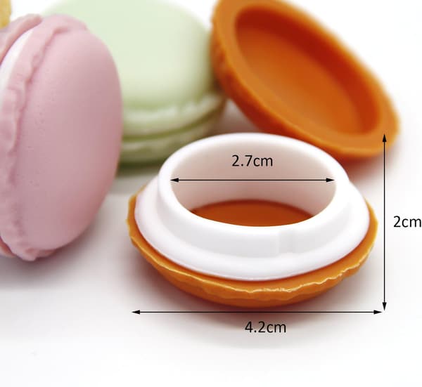 Färgglad Macaron-formad förvaringslåda Godis Söta pillerfodral Behållare (6 st)