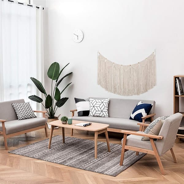 Suuri makramee seinävaate, 69*95 cm, käsintehty