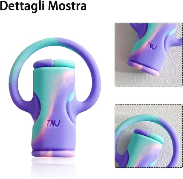 2-i-1 Datakabelbeskyttelse, Sød Silikone Datakabelopruller, Universal Mini Data (Kamuflage Blå Lilla) color 5