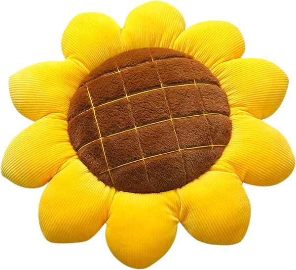 Soffa Daisy Blomsterkudde Stolskudde Heminredning (Solros, 40cm)