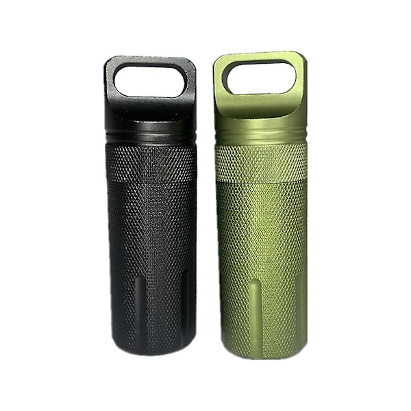 2-pack vattentäta förvaringsbehållare i aluminium för utomhusbruk