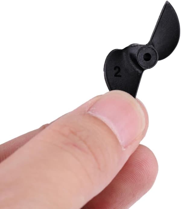 1 par RC-båtpropeller, 2 blader CW CCW nylonpropellsett for 2 mm akseltilbehør