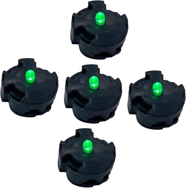 Figurmodel Legetøj LED Lys Legetøj Transformations Tilbehør (Grøn) 5 Stykker green