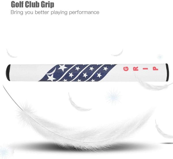Golfgreb skridsikkert golfkølleputtergreb til golfpolstring, super stabilt, behageligt greb (hvid) White