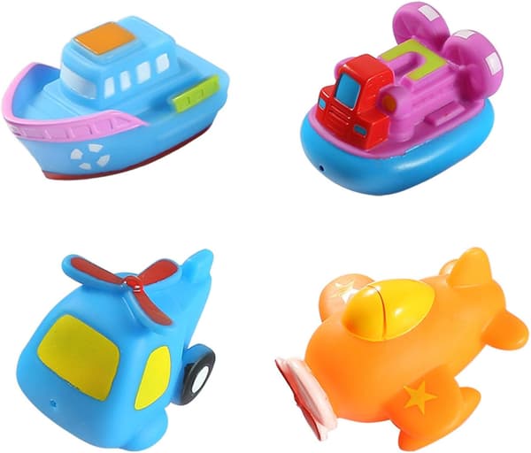 Flytande badleksaker i gummi - 11 delar
