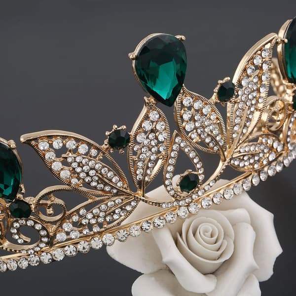 Rhinestone Prinsesse Bryllup Brude Bal Tiara Krone Pandebånd