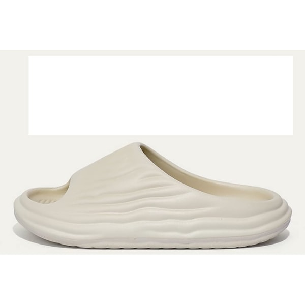 Badskor Män Kvinnor Tofflor Sommar Mules Halkfria Tofflor Moln Bad Inomhus/Utomhus（beige 36/37） beige