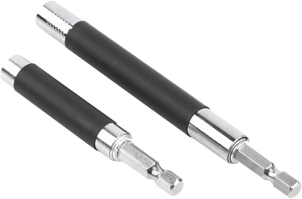 2 st Hex-skaft magnetiska skruvmejselbitar förlängningsstång adapter handhållen drivrutin
