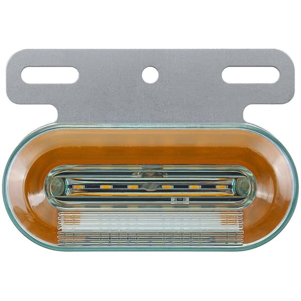 10 STK 24V 12 LED sidemarkeringsblinklys, gul, 3000LM, til lastbiltrailere