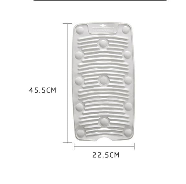 Silikon tvättbräda, hopfällbar liten hushållstvättbräda 44,5 × 22,5 cm Pink