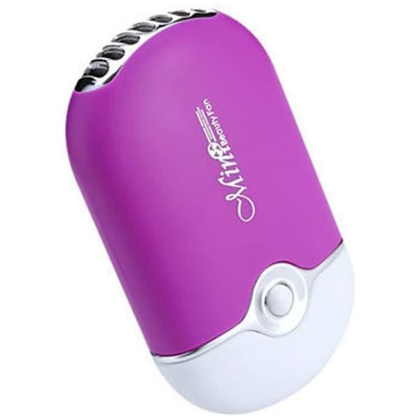 Mini USB-vifte for øyenvippeforlengelse (lilla)