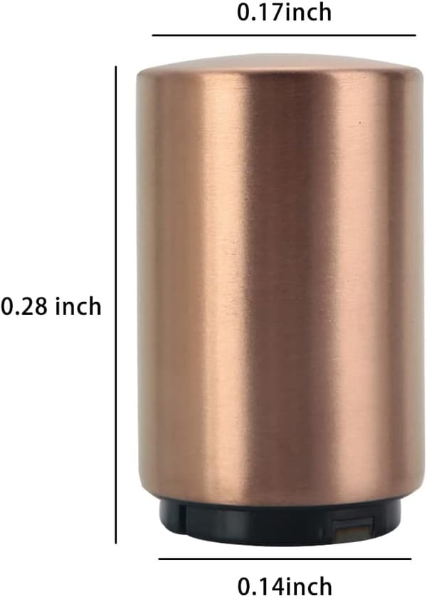 2-pak ølflaskeåbner, magnetisk flaskeåbner, push-down flaskeåbner rose gold