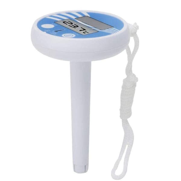 Flydende pooltermometer, flydende vandtermometer, med snor til pool, spa, boblebad, dam