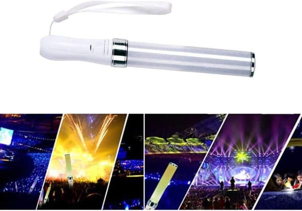 LED Glow Stick Party Blitslys, 15 Fargeskiftende 2 Lysmoduser
