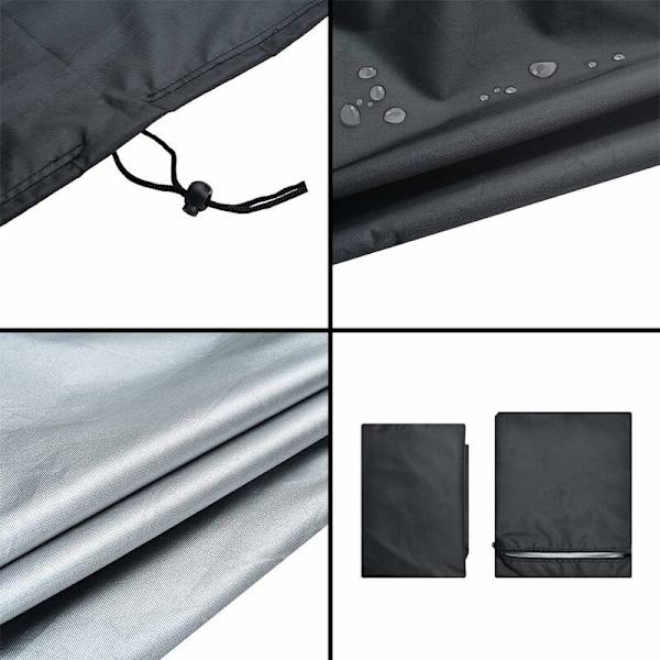 Dammskyddande skyddande överdrag för 210D 2-sits utomhusbänk 134x66x89cm
