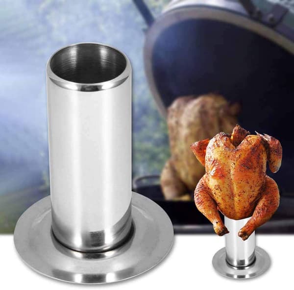 Stekestativ Grill Sølv Rustfritt Stål Tilbehør til Matlaging og Grill