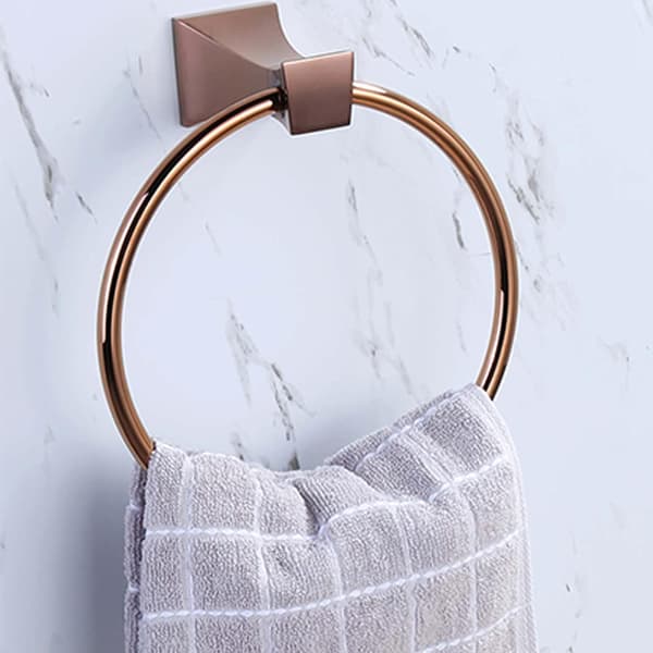 Håndkleholder Baderom Rosegull Sinklegering Stativ Moderne Enkel Ring