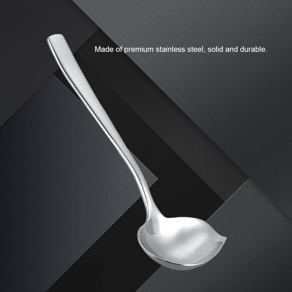 19 cm, scoop, daglig line sauceske, sauceske i rustfrit stål