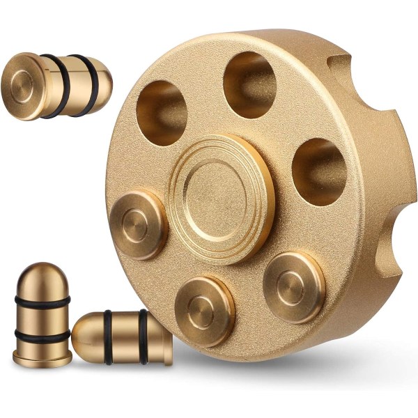 Metal Stress Anti-ångest Fidget Sidget Stress Relief Leksaker Spiral Cube (Gul)