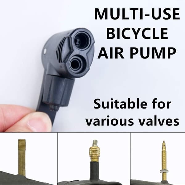 Dobbeltendet cykeldækpumpe konverteringsdyse Dækluftpumpeventiladapter 2 stk.