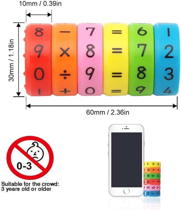 2 sæt pædagogisk magnetisk aritmetik, pædagogisk legetøj, matematikgaver