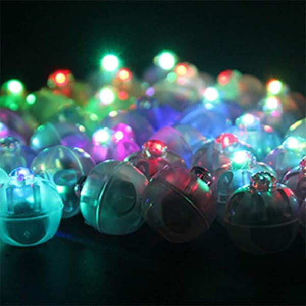 60 stk. LED runde balllamper, blitsballlamper for hjemmedekorasjon, julefest