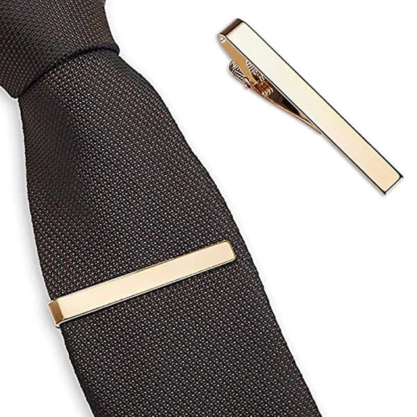 3-delade långa slipsklämmor för män med fyrkantig slipsnålar Bröllopsklämmor