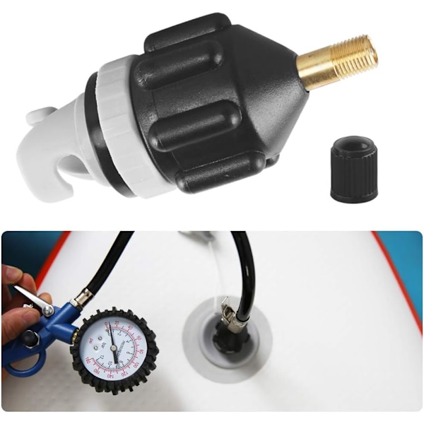 Sup-ventil-adapter, luftventil-adapter, uppblåsbar pumpadapter, båtpumpadapter för kanot, kajak, paddelbräda, uppblåsbar båt