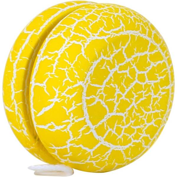 Trä Yoyo för Barn 1st, Trä Crack Barn Barn Yo-Yo Leksak för Barn - 5.5x3.5x5.5cm（gul) yellow