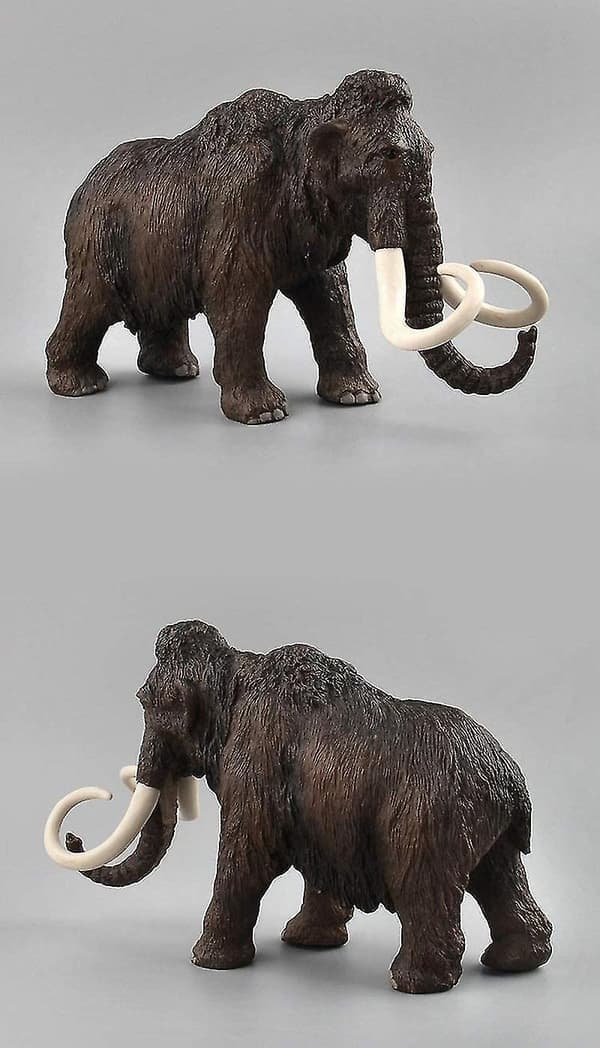 Mammutmodell simulerad figurin realistisk plast Mammuthus för djur