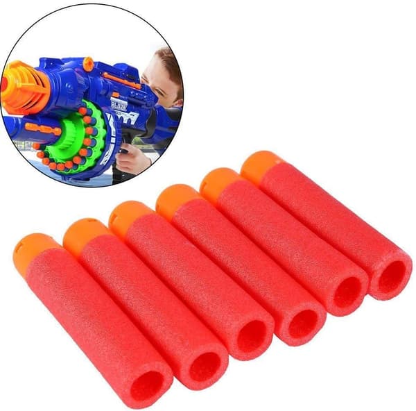 Påfyllbar Mega Sponge EVA rundhode myke kuler påfyllingspiler for Elite Nerf