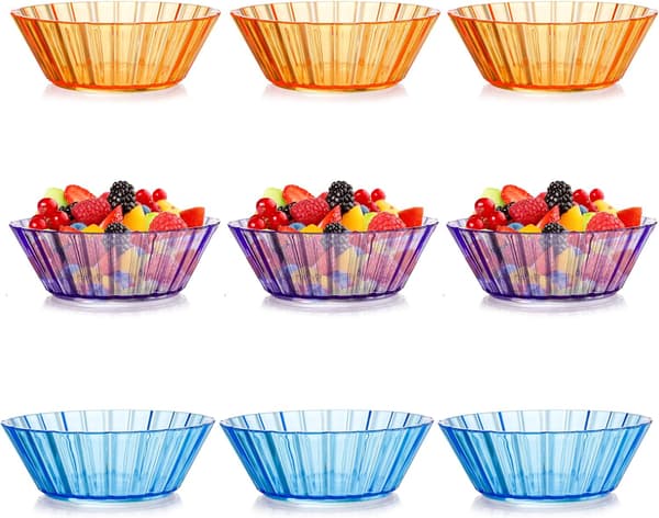 Återanvändbar efterrättskål restaurang snacks tallrik snacks förvaring tallrik 3 stycken
