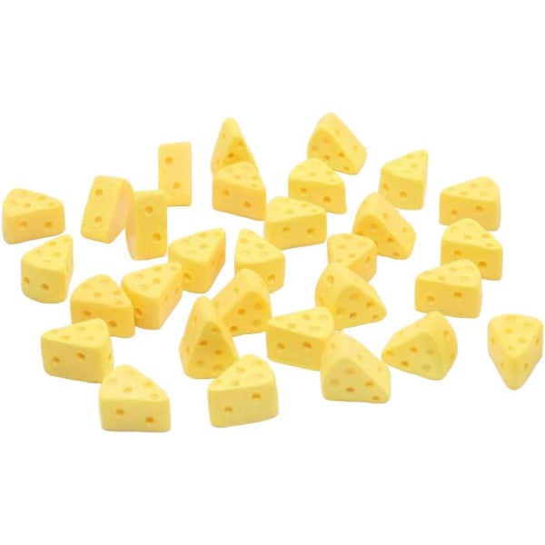 30 st miniatyrkökmat ostsimulering triangulär cheesecake matfigurer