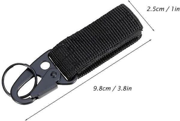 3-pack multifunktionella karbinhakar, bälteskarbinhakar, bältesnyckelring, 3 färger, bärbar