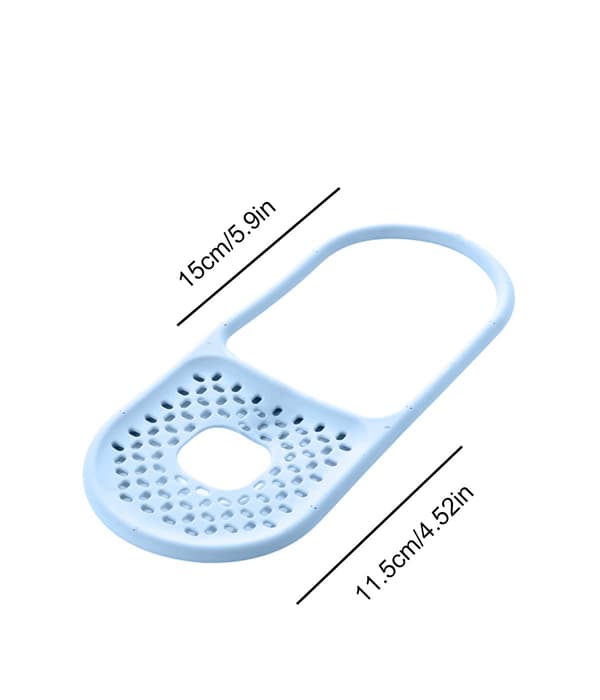 1 stk. oppvasksvampholder, såpeholder, svampholder, vaskorganisator, oppvaskstativ (blå)