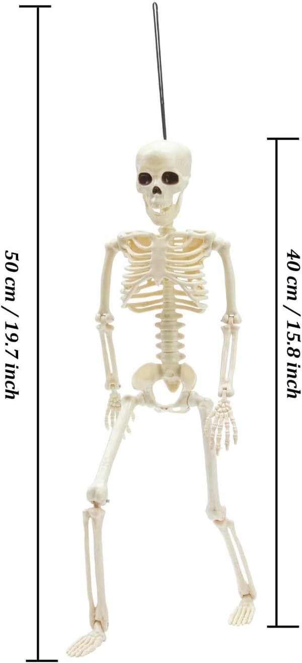 Skelet Knoglemodel 15,8 Tommer Hjemsøgte Huse Kirkegård Halloween 2-pak