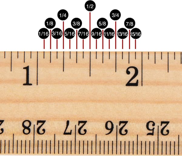 12 Stykker Trælinealer til Studerende Kontormålelineal 2 Skalaer (12\" og 30cm)