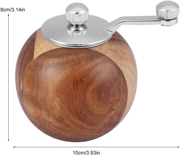 Håndkværn krydderikværn med rotor i rustfrit stål 1 stk.