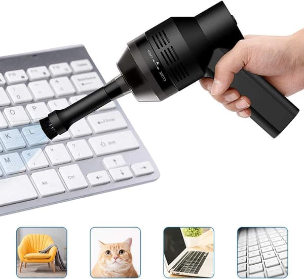 Tastaturrenser Mini Kraftfuld USB Trådløs Computer Støvsuger